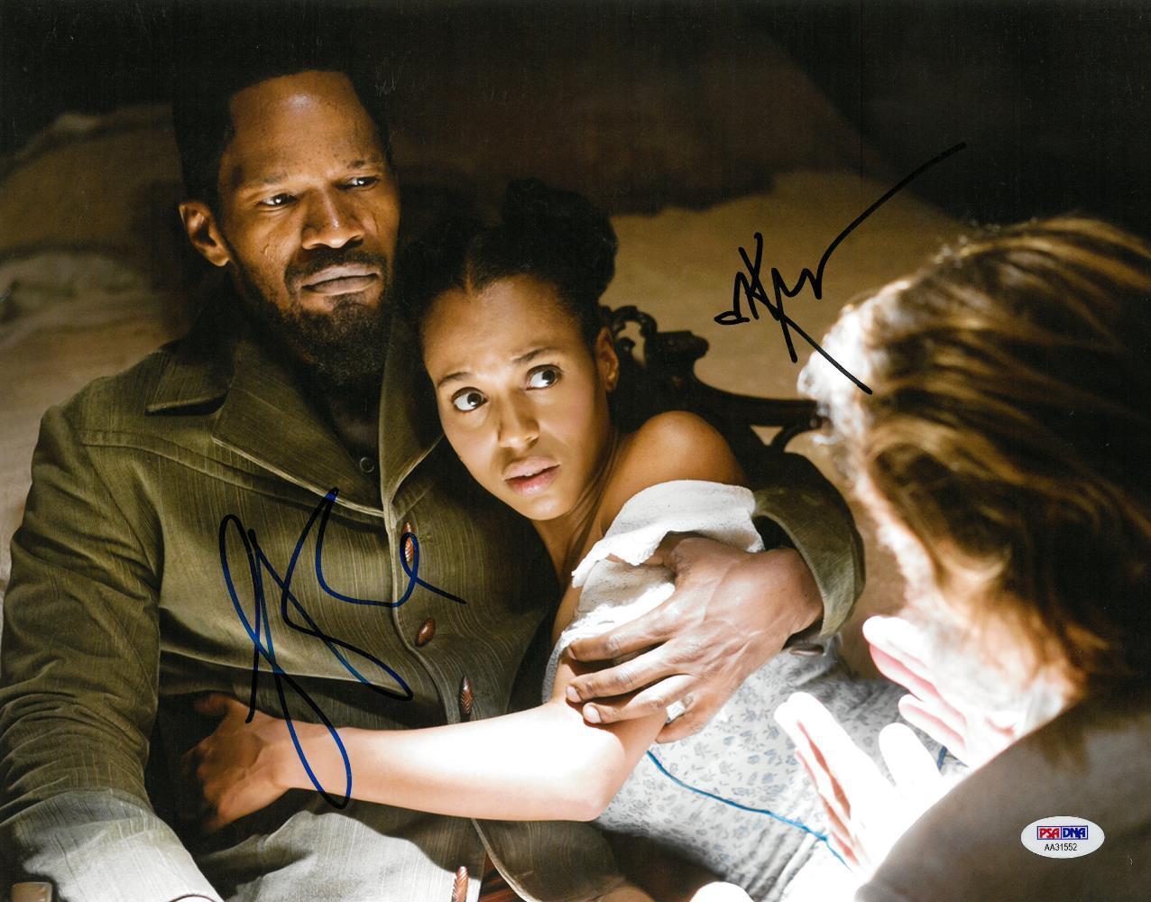 Jamie Foxx/Kerry Washington Signed Django Unchained Auto 11x14 Photo Poster painting PSA#AA31552