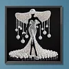 Elegante Dame - speziell geformte Diamond Painting - 30*30cm