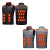 25 Heating Zones Smart Electric Heated Vest USB Stand Collar Thermal Clothes