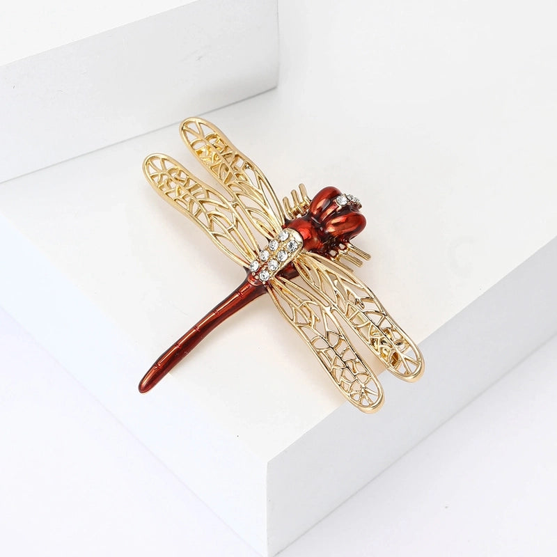 Modern Style Pin Dragonfly Alloy Enamel Women’s Brooches