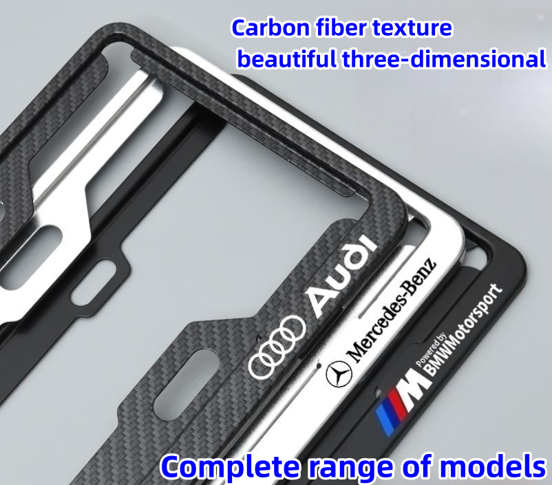 Aluminum alloy license plate frame LOGO printing license plate frame US regulations European regulations