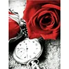 Diamond Painting-DIY Full Round Drill Rose Clock