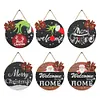DIY Merry Christmas Welcoming Words Diamond Painting Pendant