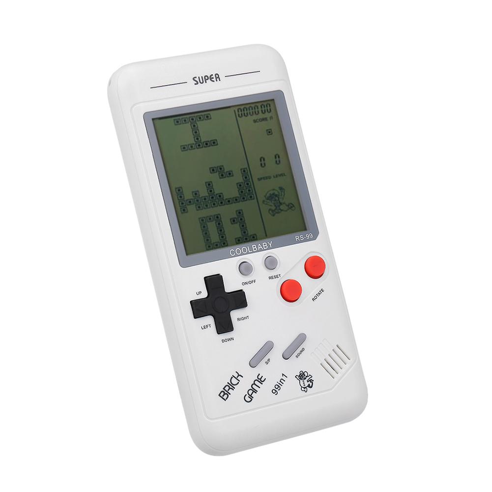 

3.5 inch Retro Tetris Classic Handheld Game Console Built-in 26 Kinds Games, White, 501 Original