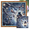 (Multi-Style) Bird And Lamp-11CT Stamped Cross Stitch 50*50cm/19.69*19.69in