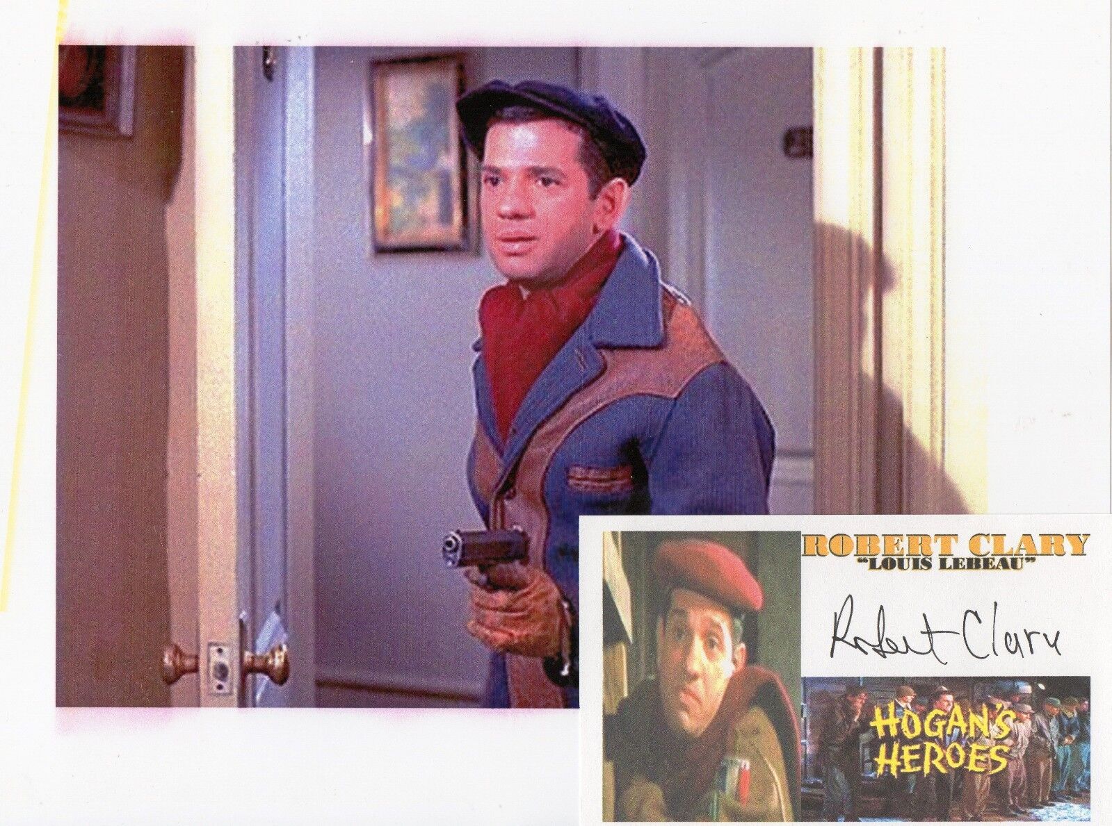 Robert Clary Autographed 3 x 5 Card and unsigned Photo Poster painting Hogan's Heroes L. Lebeau