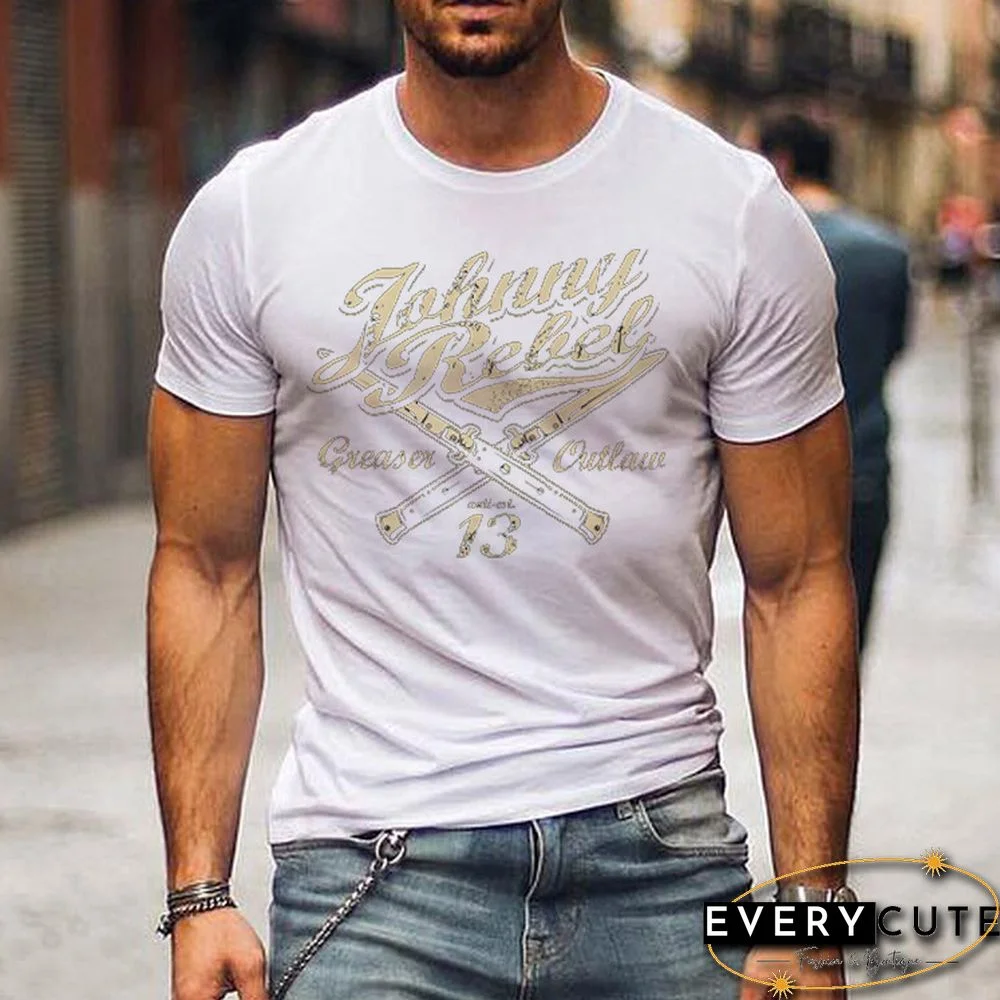 Men's Outdoor Printed Short Sleeve T-Shirt