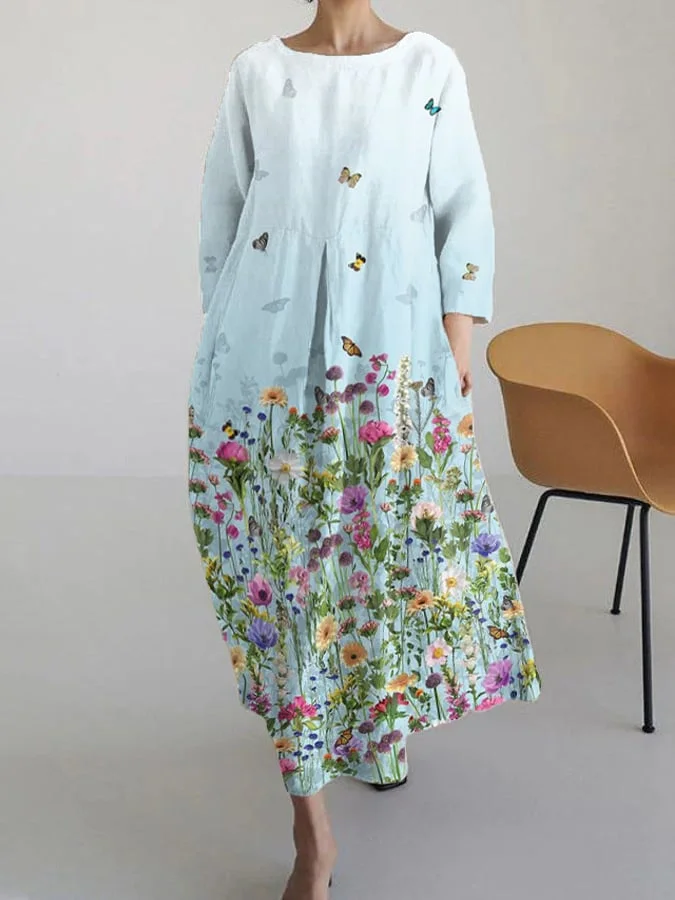 Women's Floral Print Maxi Dress