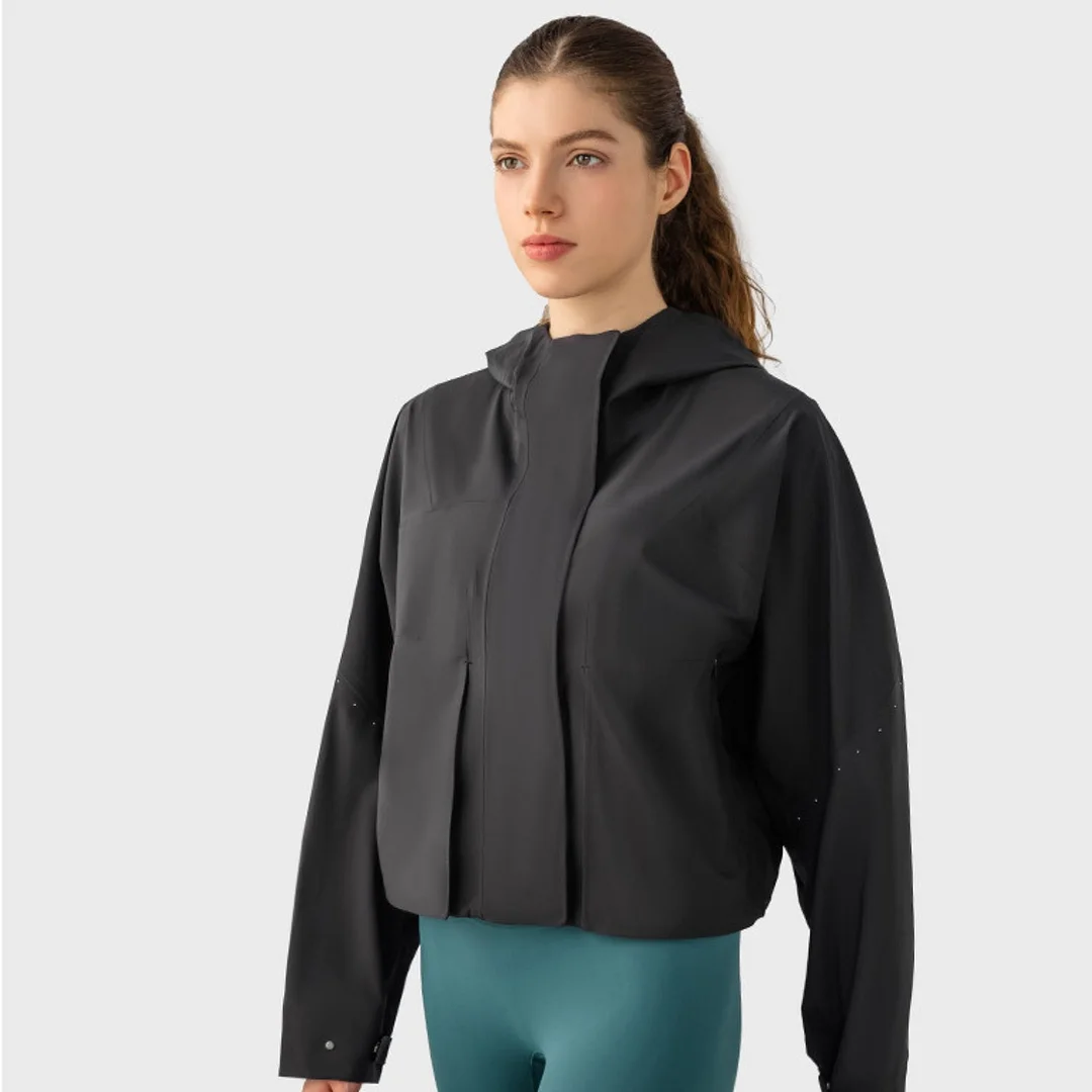 Chest zipper stand collar windproof jacket