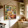 Wicker Cat Full 14CT 2 Strands DIY Stamped Cross Stitch Kits for Beginners Adults Home Wall Decor Cross Stitch Art and Crafts Kits 40x40cm tapestrymarket