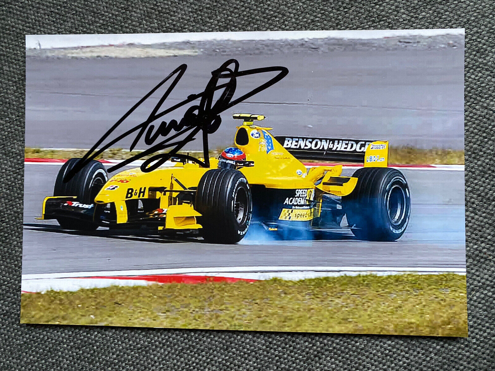 Timo Glock Autograph on The Photo Poster painting 10 X 15 CM Autographed