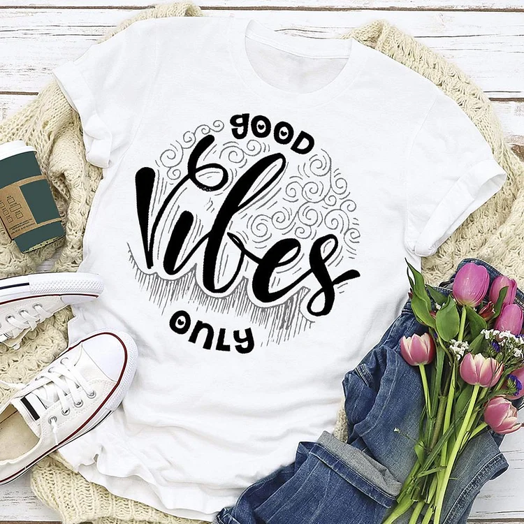Good Vibes Only Onesie T-shirt Tee --Annaletters
