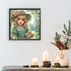 Fille-Partial sp&eacute;cial diamant peinture-30 * 30cm