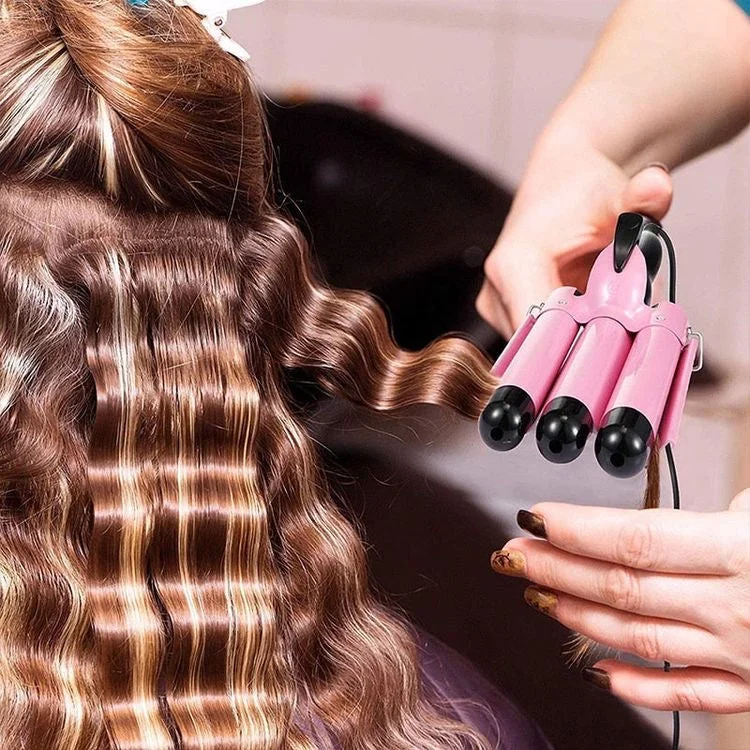 [Perfect Curls] Ceramic Triple Barrel Hair Curler Irons with Constant Temperature - 56% Off Last Day