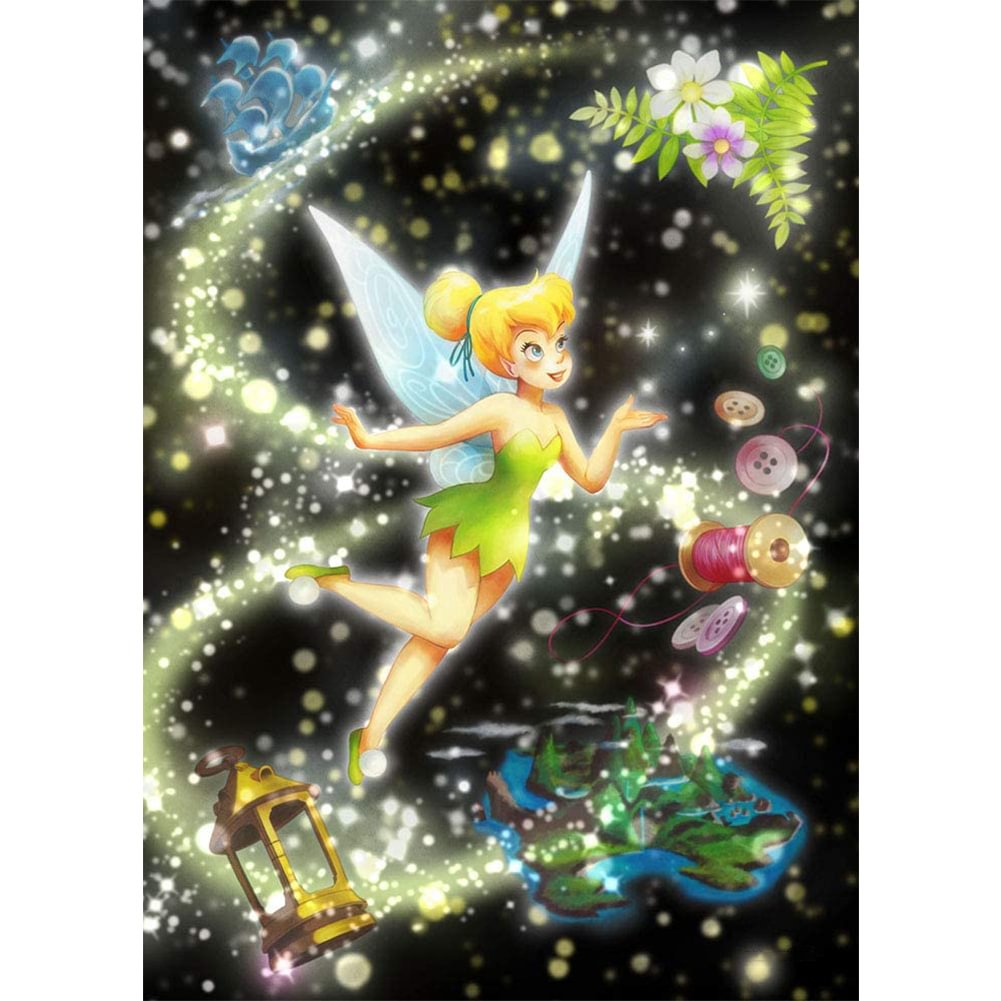 Fairy Tinkerbell - 11CT Stamped Cross Stitch(50*70cm)