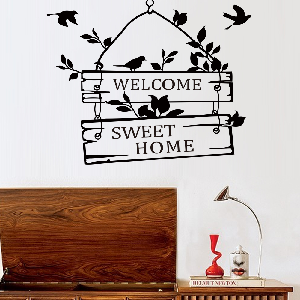 

Welcome Sweet home Quote Removable Wall Sticker Art Vinyl Decal Home Decor, 501 Original