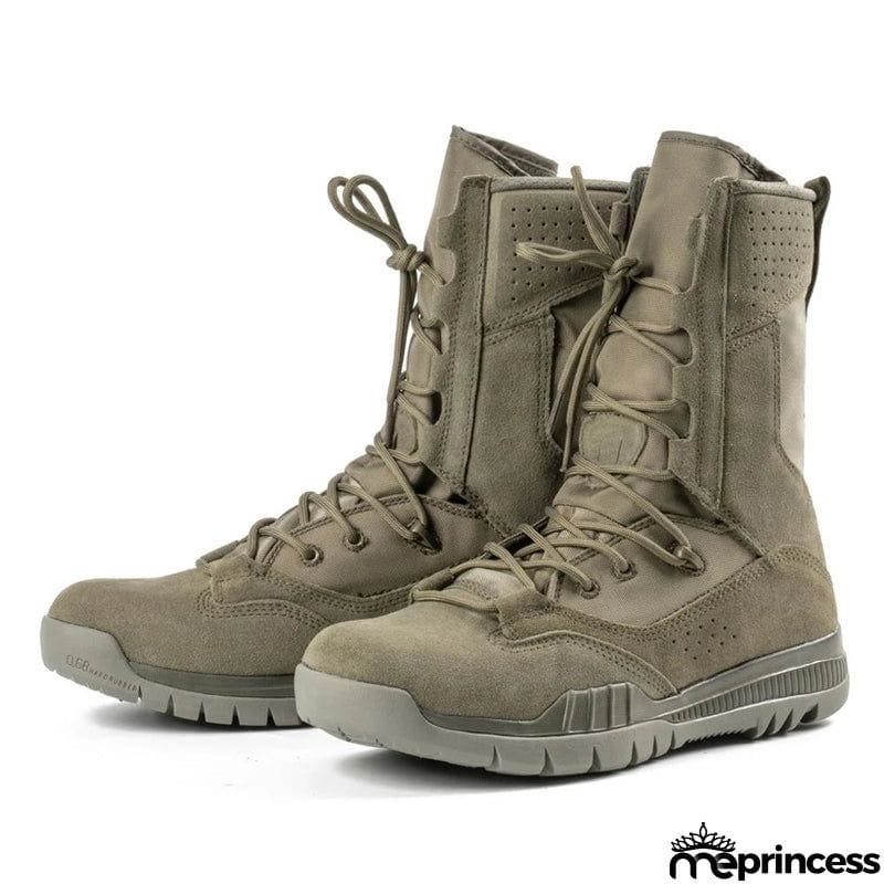 New Men's Casual Outdoor Army Boots Breathable Sage Green Non-Slip Boots