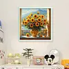 Sunflower Vase-11CT Stamped Cross Stitch 40*40cm/15.75*15.75in tapestrymarket