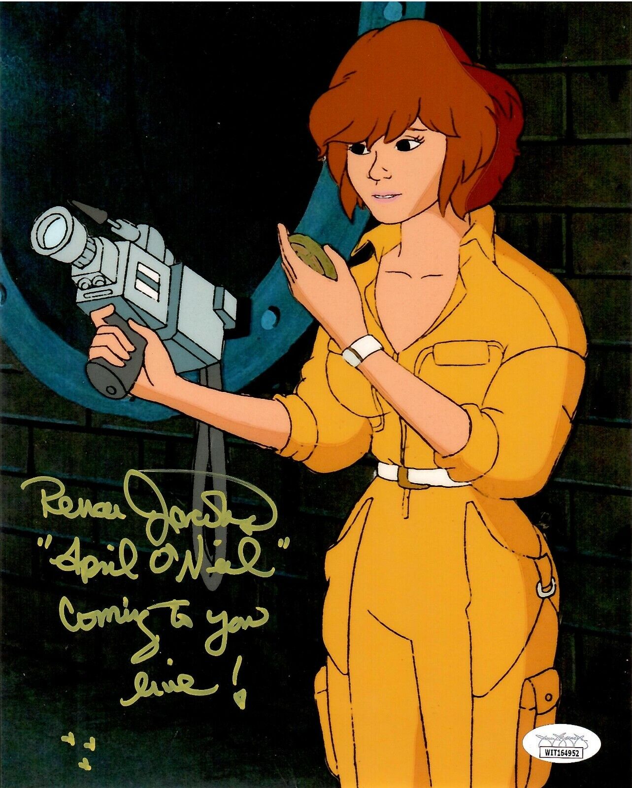 Renee Jacobs signed inscribed 8x10 Photo Poster painting April JSA Teenage Mutant Ninja Turtles