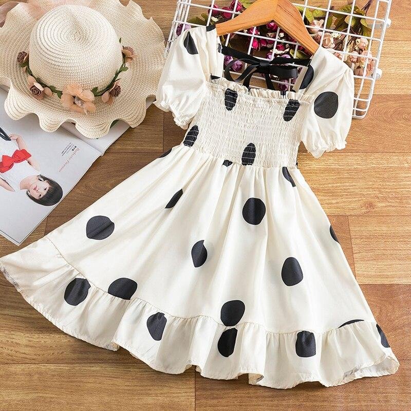 Summer Fancy Pretty Girl Dress Birthday Party Princess Dress Lace Ball Gown Elegant Colourful Dress Casual Dress Funny Size 3-8T