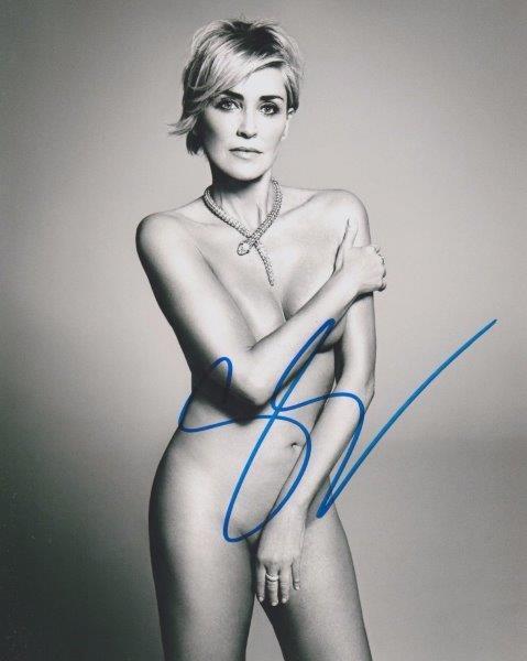 REPRINT - SHARON STONE Hot Autographed Signed 8 x 10 Photo Poster painting Poster RP