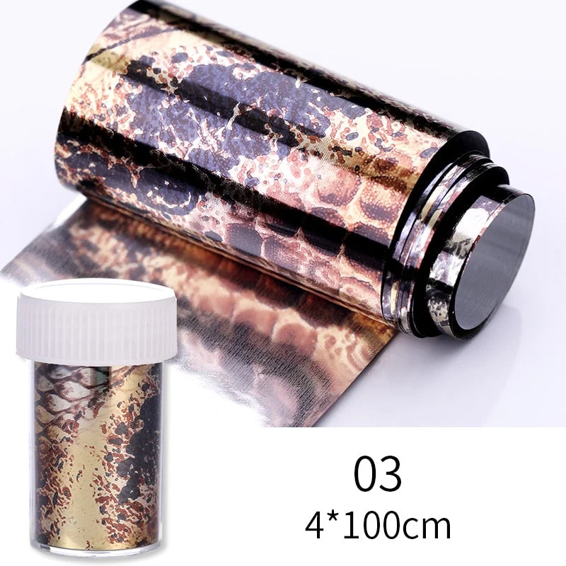 1 Roll Gold Sliver Nail Foils Sparkly Sky Glitter Nail Art Transfer Stickers Slider Paper Nail Art Manicures Decoration New-Nail Inspo