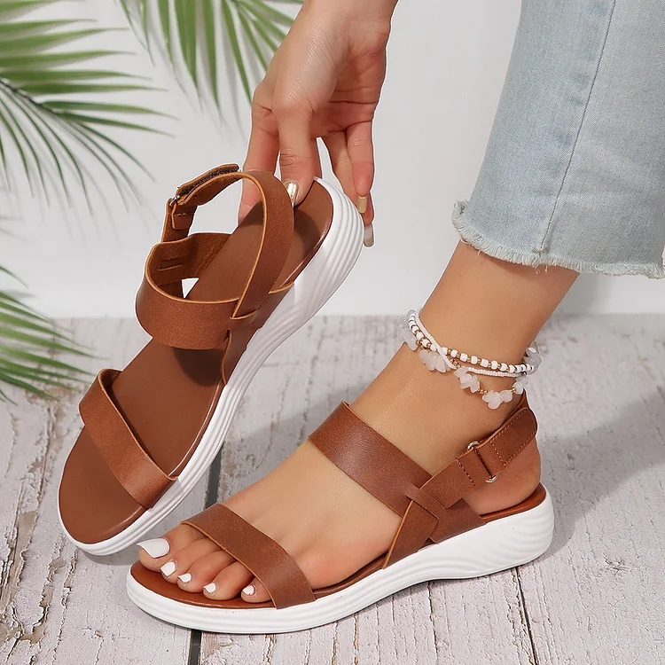 Thick Bottom Beach Sandals Velcro Sandals Casual Radinnoo.com