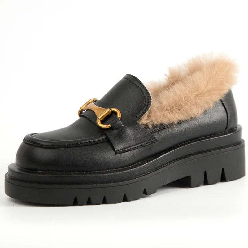 Meotina Pumps Genuine Leather Loafers Shoes Women Platform High Heels Metal Decoration Thick Heel Ladies Footwear White Size 43