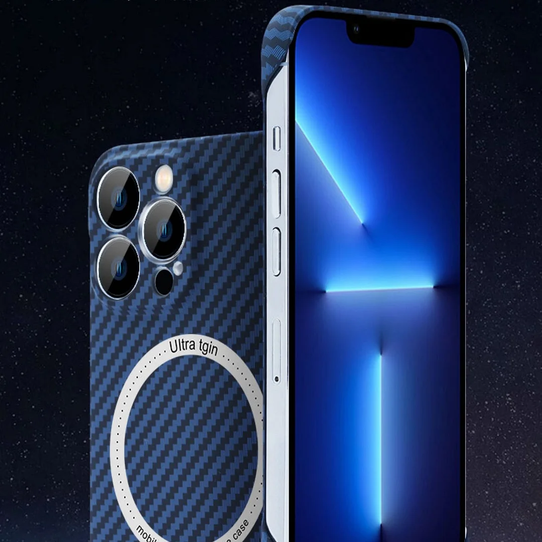 iPhone 14 Carbon Fiber Magnetic Case