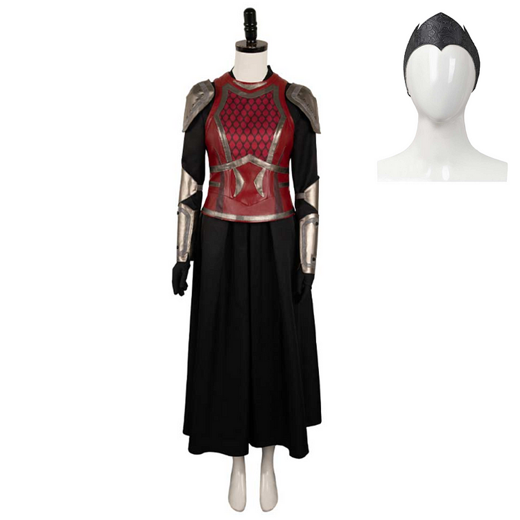 House Of The Dragon Season 2 (2024) Rhaenys Targaryen Red Leather Outfits Cosplay Costume Halloween Carnival Suit
