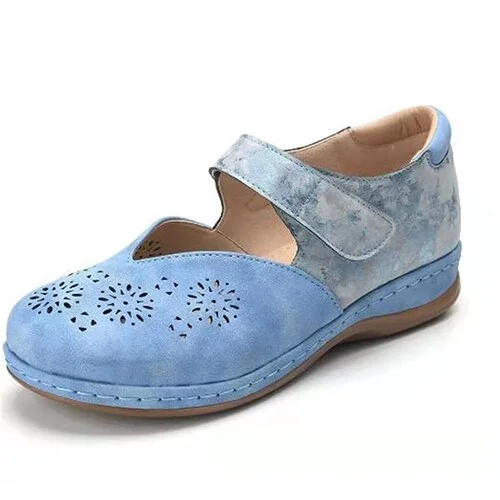 2021 Women Hook Loops Sandals Female Hollow Out Breathable Wedges Ladies Comfort Summer Beach Shoes Women's Plus Size Footwear