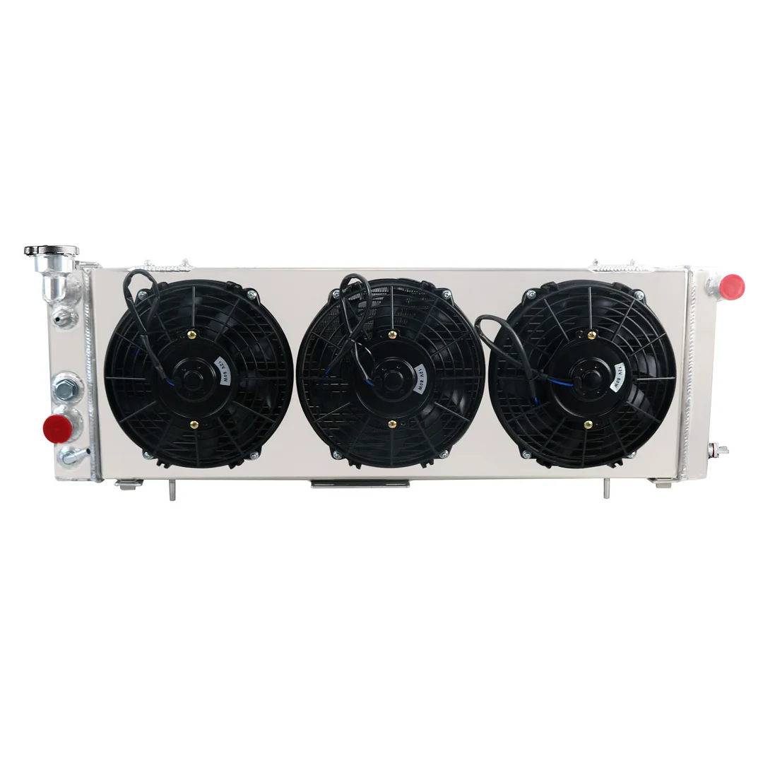Alloyworks 4 Row Radiator with Fan Shroud For 1984-2001 Jeep Cherokee XJ / Comanche 2.5 4.0L 13.5''H x 36''W