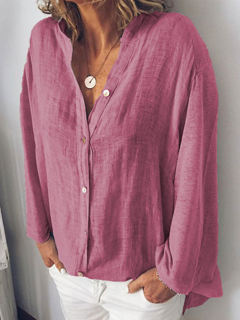 Mature Women Wide Loose Casual Shirt
