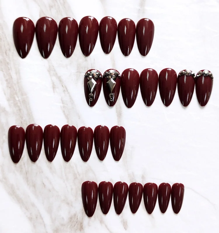 24pcs/set Press on Nail Tips Acrylic 10 Sizes Flower Design Fake Nails Art Full Cover French False Nail Art Tips Artifical Nails-Nail Inspo