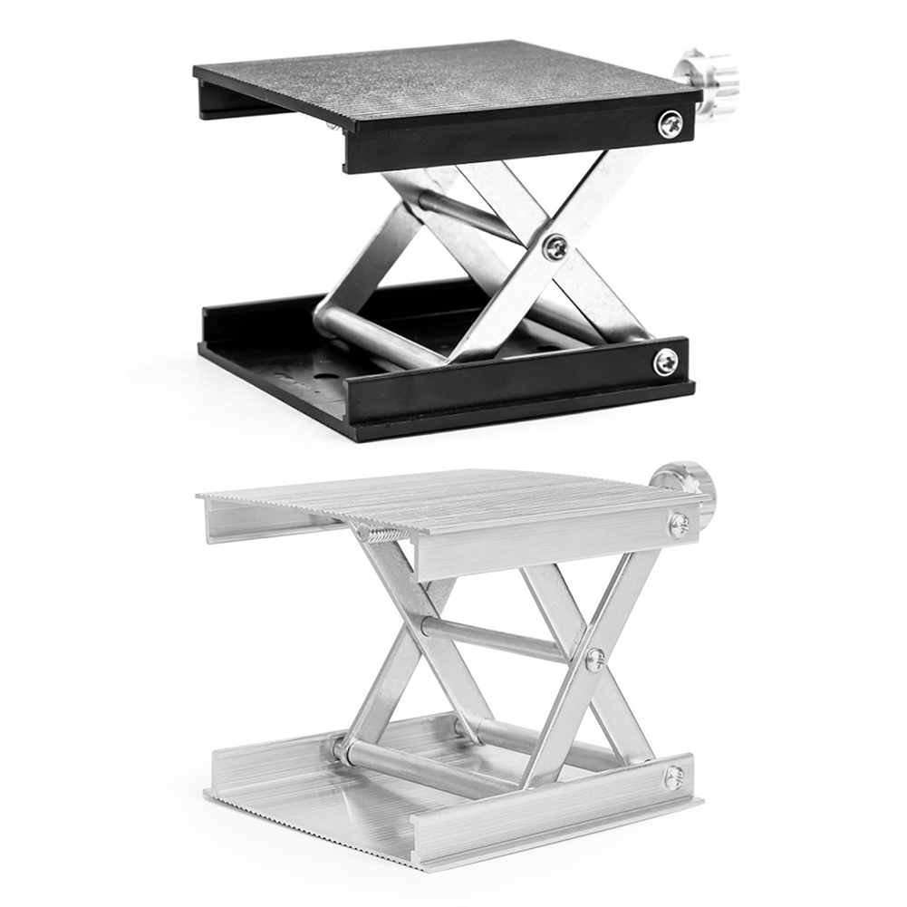 

Woodwork Machine Router Lifter Adjustable Engrave Laboratory Lift Platform, Silver, 501 Original