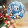 Bonhomme de neige de No&euml;l double face - 5d bricolage artisanat pendentif