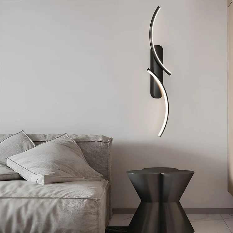 Creative S-shaped LED Three-color Light Modern Wall Sconce Lighting - Appledas