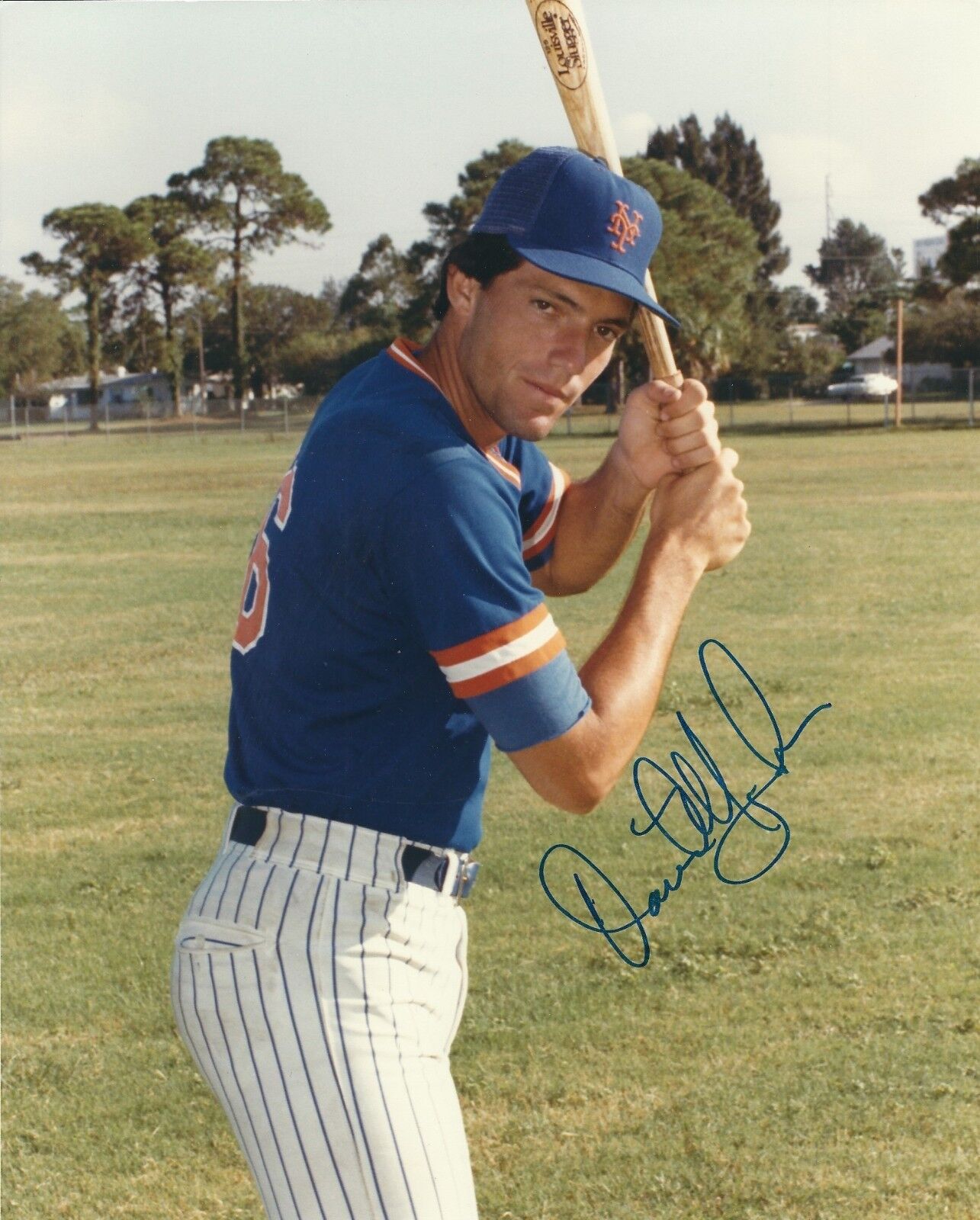 Signed 8x10 DAVE MAGADAN New York Mets Autographed Photo Poster painting - COA