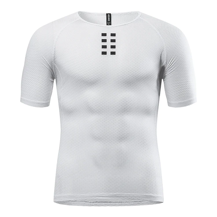 Men's Cycling Summer Lightweight Breathable Short Sleeved Undershirts