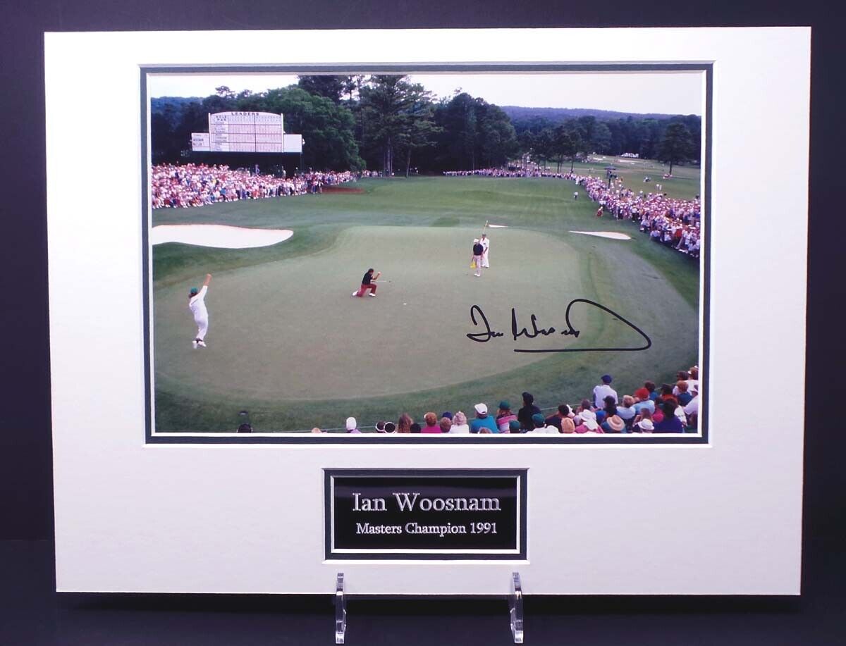 Ian WOOSNAM The Masters Golf Winner Mounted Signed Photo Poster painting Display 1 AFTAL RD COA