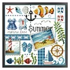 >SALE<Embroidery Cotton Thread 16CT Printed Four Seasons of Summer Cross Stitch24x23cm
