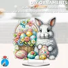 Diamond Painting Acrylic Easter Bunny Tabletop Ornaments Decorations for Adult Beginner Home Decor DIY Crafts Gift
