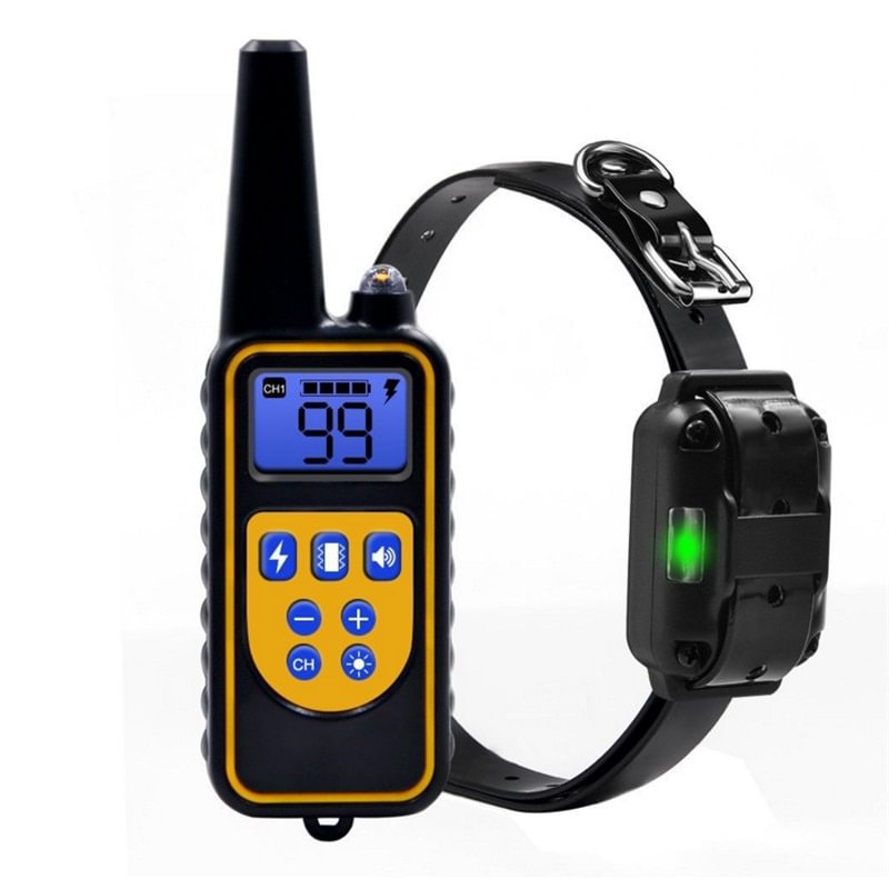Rechargeable Dog Training Collar--Waterproof Pet Remote Control With LCD Display