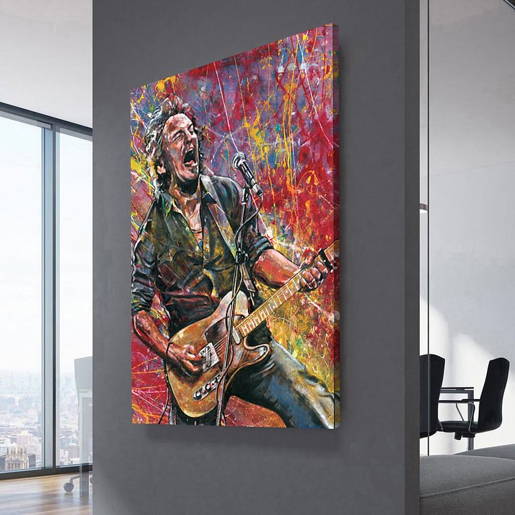 Bruce Springsteen Giclee Print Canvas Wall Art