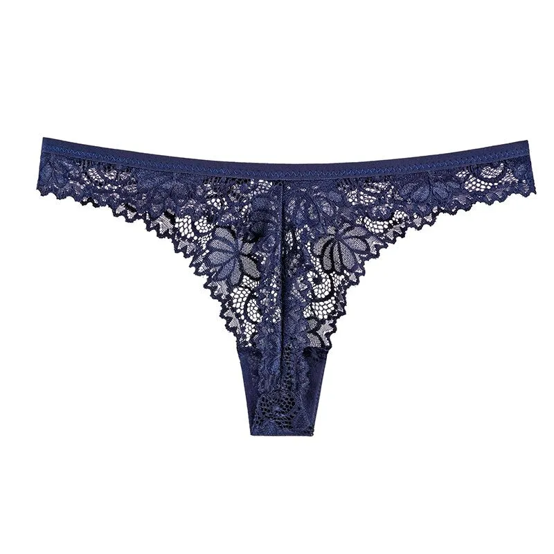 Women Panties Women Underwear Soft Breathable Lace Sexy Panties Female Transparent Underpants Thong G String Low-Rise Lingerie