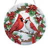 Cardinal de No&euml;l double face - Pendentif bricolage 5d