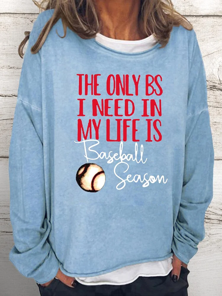 baseball Women Loose Sweatshirt-Annaletters