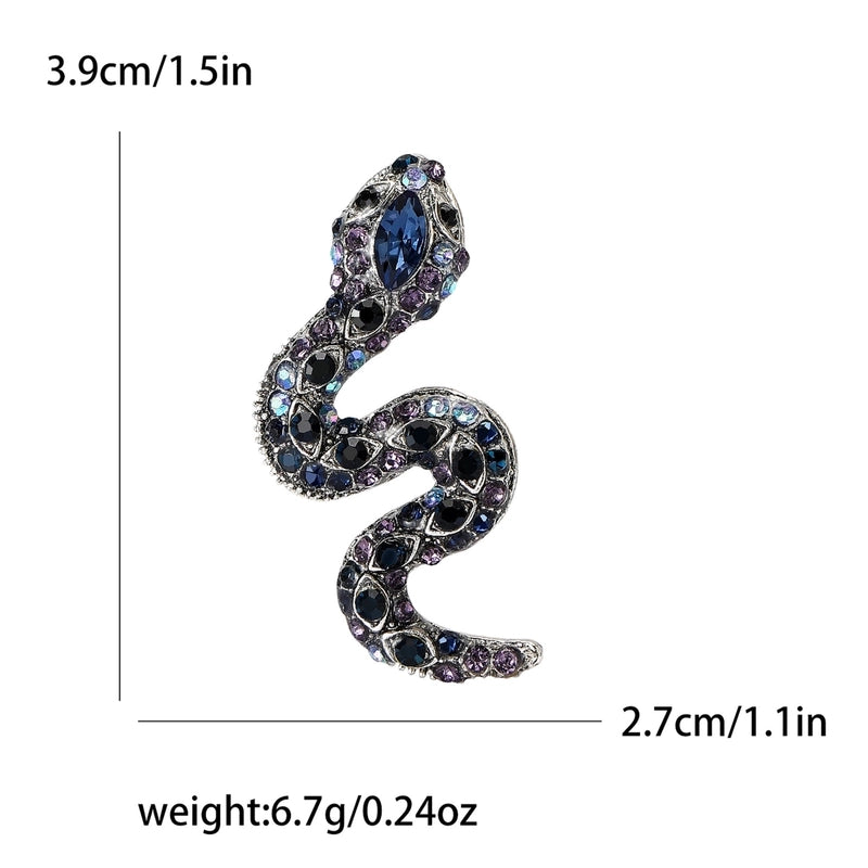 Retro Pin Snake Alloy Rhinestones Women’s Brooches