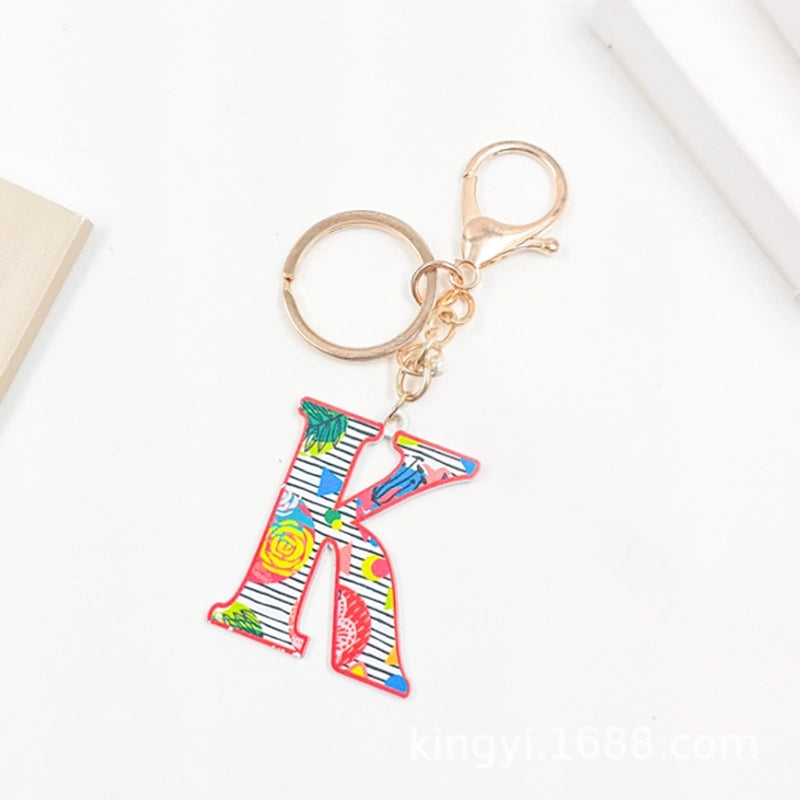 Elegant Streetwear Letter Pu Leather Alloy Women’s Bag Pendant Keychain