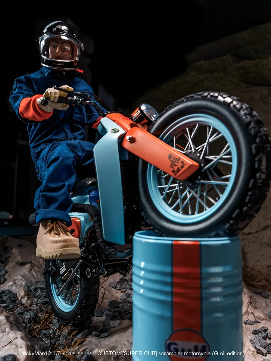 TrickyMan12 - 1/6 SUPER CUB scrambler motorcycle (K-SPEED edition